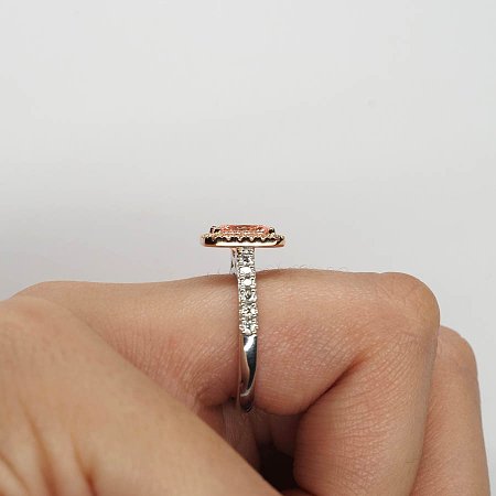 Angeli Halo Ring with Lab Grown Diamond 1.55ct