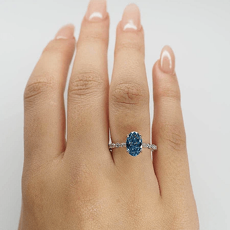 Cathedral Marqui Ring with Lab Grown Diamond 1.55ct