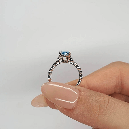 Cathedral Marqui Ring with Lab Grown Diamond 1.55ct