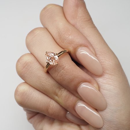 Rene Ring with Pink Lab Grown Diamond 1.62cts Total Weight