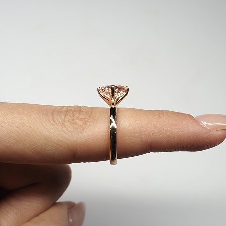 Rene Ring with Pink Lab Grown Diamond 1.62cts Total Weight