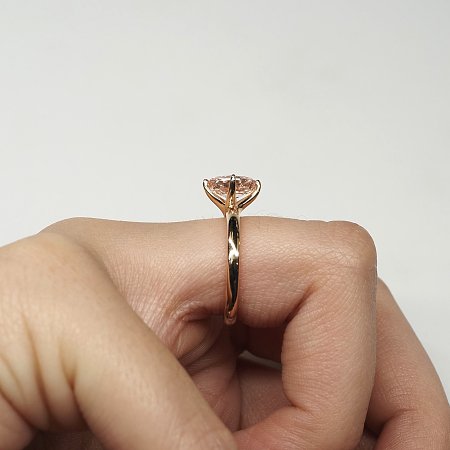 Rene Ring with Pink Lab Grown Diamond 1.62cts Total Weight