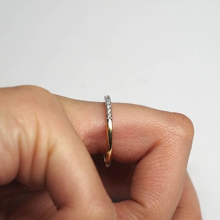 Wedding Ring with Diamond 0.21ct