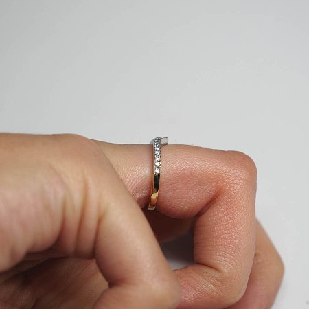 Wedding Ring with Diamond 0.17ct