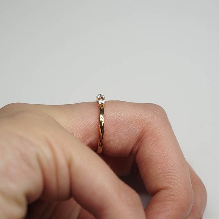 Claw Set Wedding Ring with Diamond 0.46ct Total Weight
