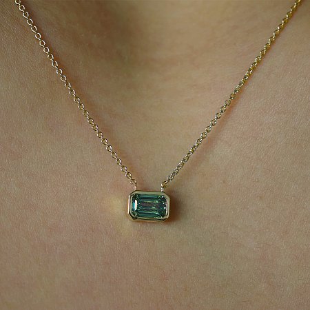 Necklace with Lab Grown Diamond 0.83cts