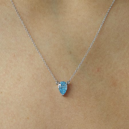 Necklace with Lab Grown Diamond 1.01 cts