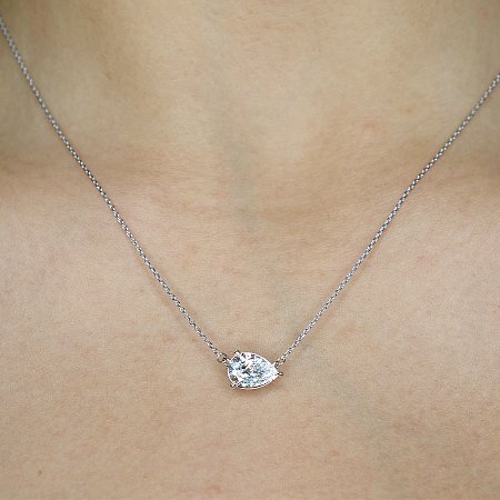 Necklace with Lab Grown Diamond 1.55cts