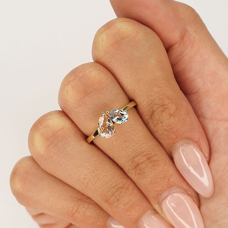 Preset Ring with Natural Gemstones