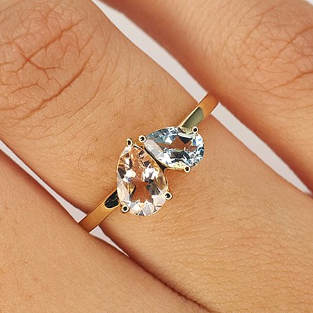 Preset Ring with Natural Gemstones