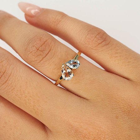 Preset Ring with Natural Gemstones