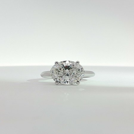 Rene Side Stones Ring with IGI LG Diamonds 2.65cts Total Weight