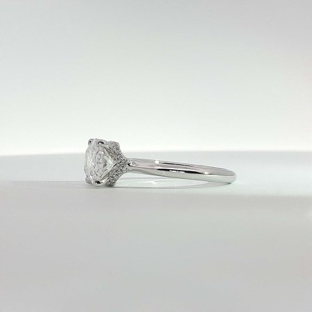 Rene Side Stones Ring with IGI LG Diamonds 2.65cts Total Weight