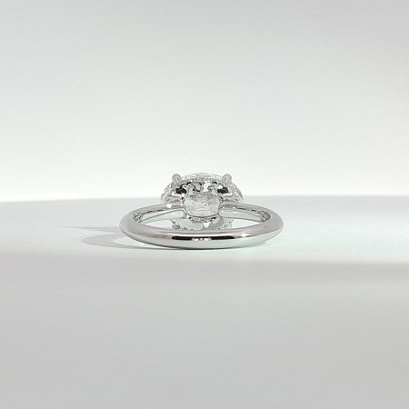Rene Side Stones Ring with IGI LG Diamonds 2.65cts Total Weight