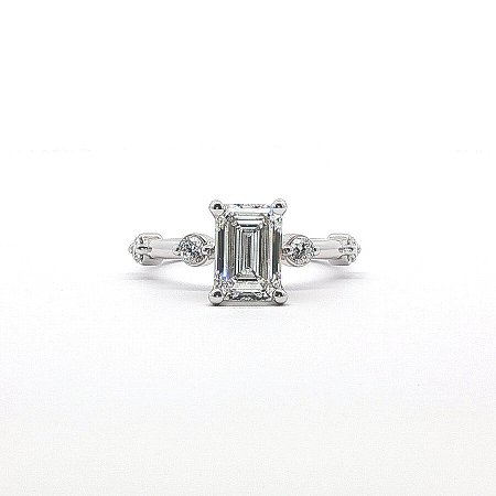 Ariel Side Stones Ring with IGI LG Diamonds 2.02cts Total Weight