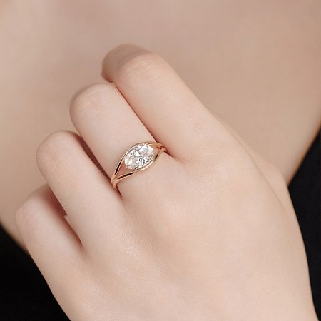 Minimal Bold Solitaire Ring with IGI LG Diamonds 2.05cts Total Weight