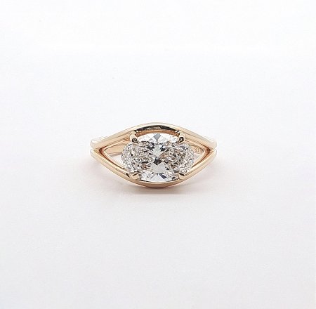 Minimal Bold Solitaire Ring with IGI LG Diamonds 2.05cts Total Weight