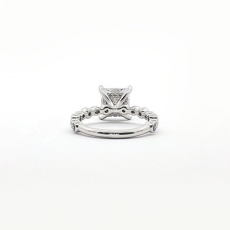 Cara Side Stones Ring with IGI LG Diamonds 2.9cts Total Weight