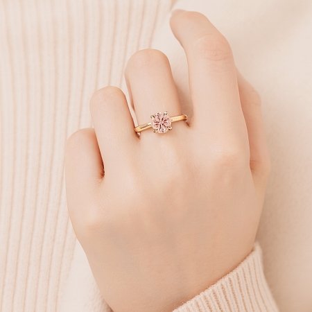 Dalia Engagement Ring with IGI LG Diamond 1.24cts Total Weight