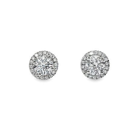 Angeli Claw Set Earrings with IGI LG Diamond 2.3cts Total Weight