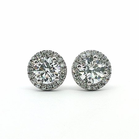Angeli Claw Set Earrings with IGI LG Diamond 2.3cts Total Weight