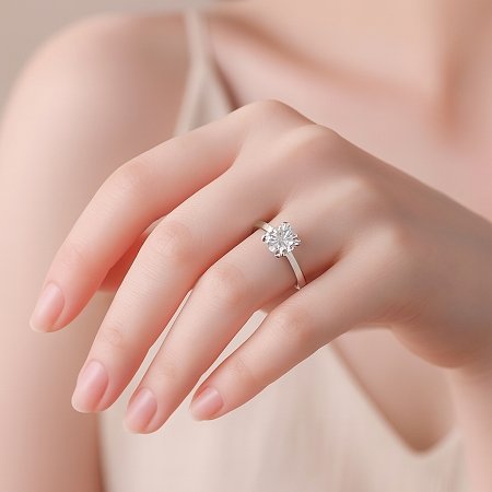 Tulip Engagement Ring with IGI LG Diamonds 1.54cts Total Weight