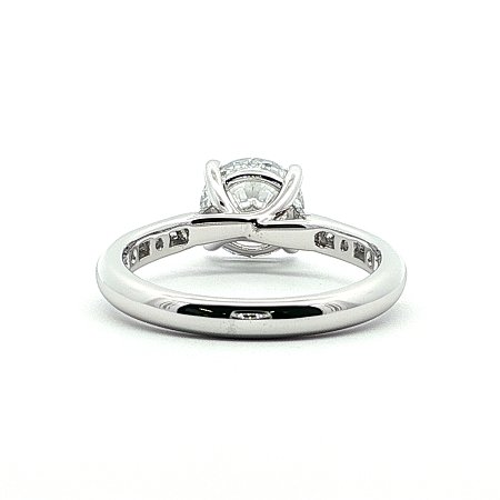Dalia Side Stones Engagement Ring with IGI LG Diamond 1.7cts Total Weight