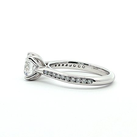Tulip Engagement Ring with IGI LG Diamond 1.01cts Total Weight