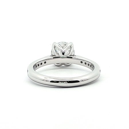Tulip Engagement Ring with IGI LG Diamond 1.01cts Total Weight