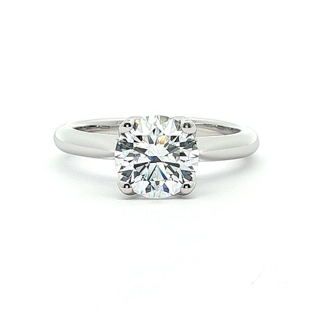 Tulip Engagement Ring with IGI LG Diamonds 1.54cts Total Weight