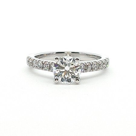 Cara Mid Engagement Ring with IGI LG Diamonds 1.40cts Total Weight