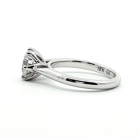 Tulip Engagement Ring with White IGI LG Diamond 1.55cts Total Weight