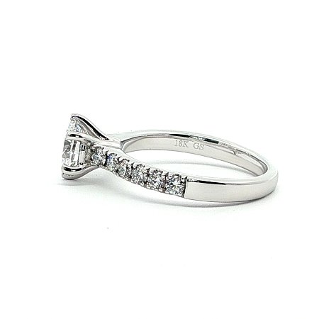 Cara Mid Engagement Ring with IGI LG Diamonds 1.40cts Total Weight