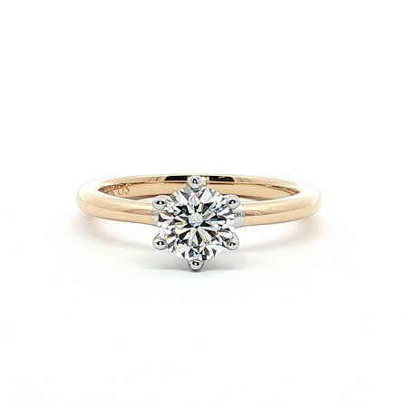 Rene Engagement Ring with IGI LG Diamond 0.77ct Total Weight