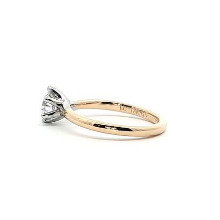 Rene Engagement Ring with IGI LG Diamond 0.77ct Total Weight