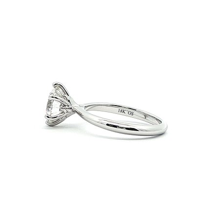 Tulip Petal Engagement Ring with IGI LG Diamond 2.01ct Total Weight