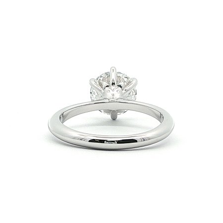 Tulip Petal Engagement Ring with IGI LG Diamond 2.01ct Total Weight
