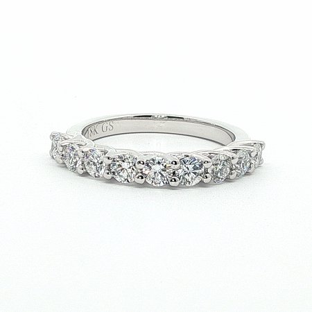 Criss Cross Wedding Ring with LG Diamonds 0.90ct Total Weight