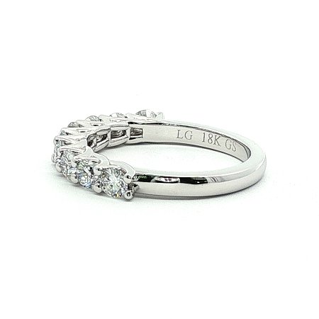 Criss Cross Wedding Ring with LG Diamonds 0.90ct Total Weight