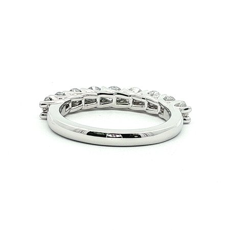 Criss Cross Wedding Ring with LG Diamonds 0.90ct Total Weight