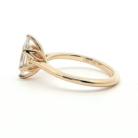 Tulip Engagement Ring with IGI LG Diamonds 1.01ct Total Weight