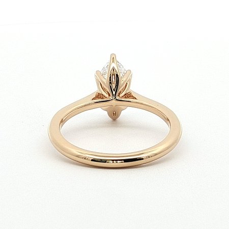 Tulip Engagement Ring with IGI LG Diamonds 1.01ct Total Weight
