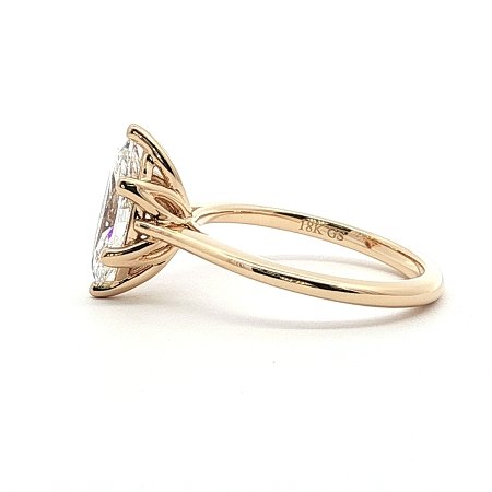 Tulip Engagement Ring with IGI LG Diamonds 1.3ct Total Weight