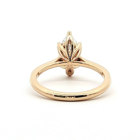Tulip Engagement Ring with IGI LG Diamonds 1.3ct Total Weight