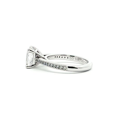 Cathedral Engagement Ring with IGI LG Diamonds 2.09ct Total Weight