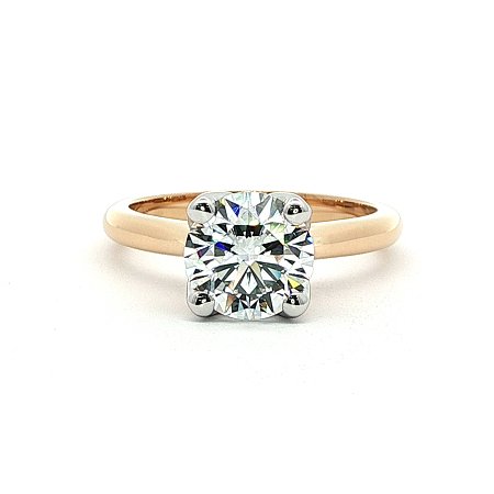 Tulip Engagement Ring with IGI LG Diamonds 1.7ct Total Weight