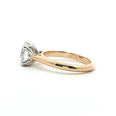 Tulip Engagement Ring with IGI LG Diamonds 1.7ct Total Weight