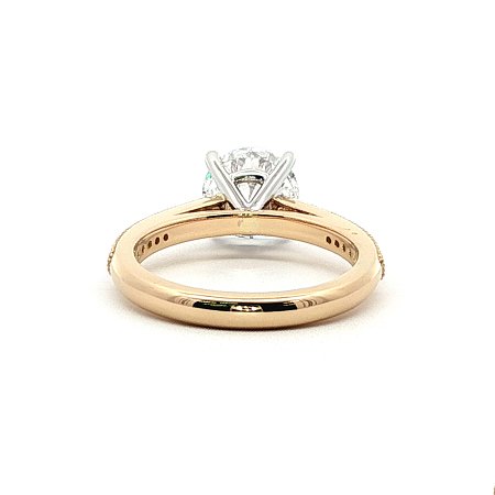 Cathedral Engagement Ring with IGI LG Diamonds 1.72ct Total Weight