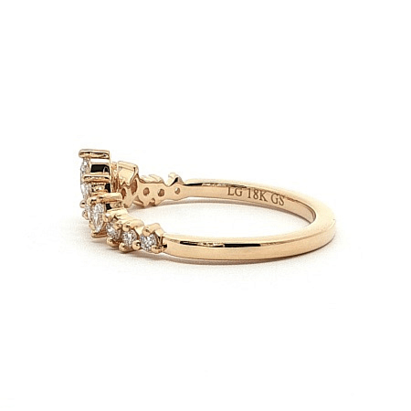 Wedding Ring with LG Diamonds 0.23ct Total Weight
