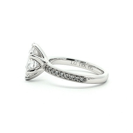 Rene Engagement Ring with IGI LG Diamonds 1ct Total Weight